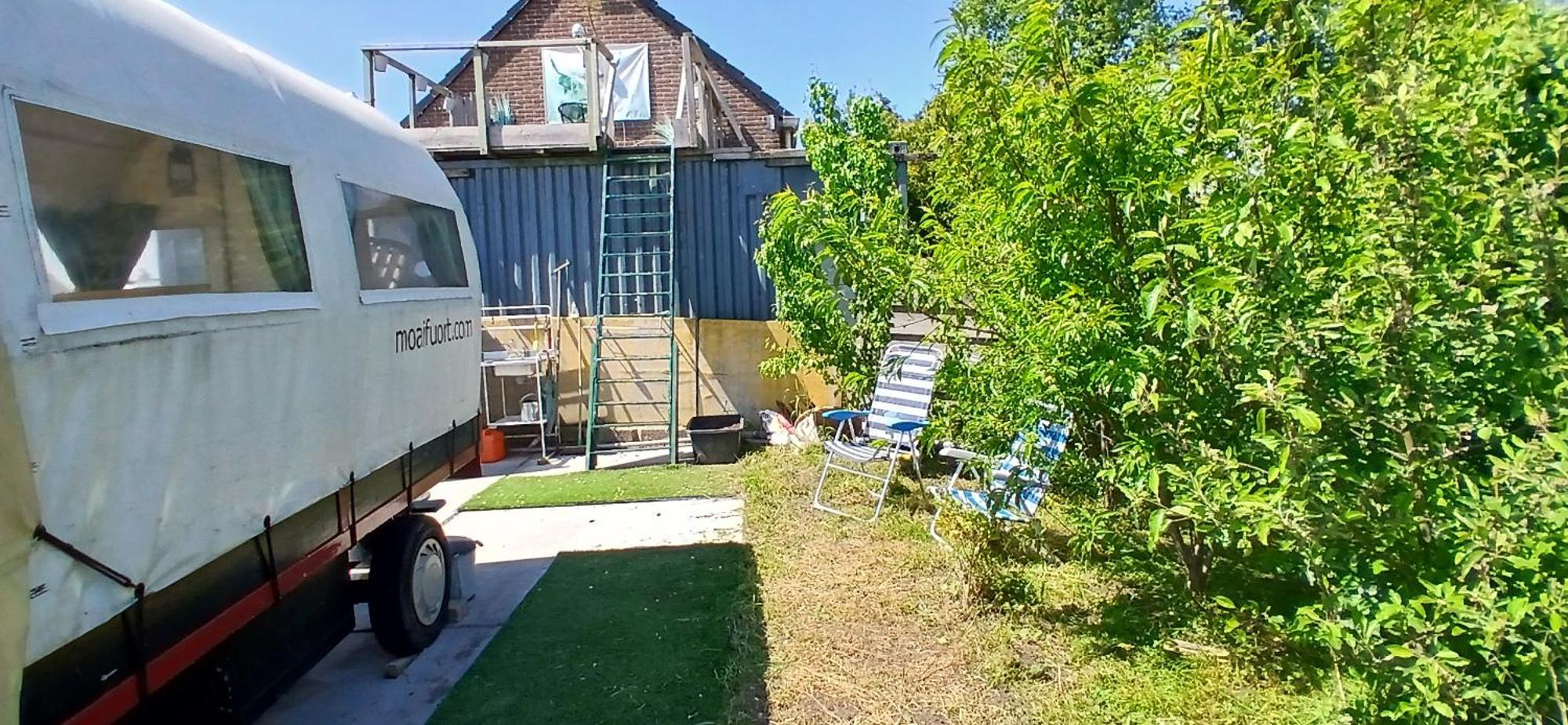 Hotel De Huifkar, Trekkershut Bij Sneek Hommerts Zewnętrze zdjęcie